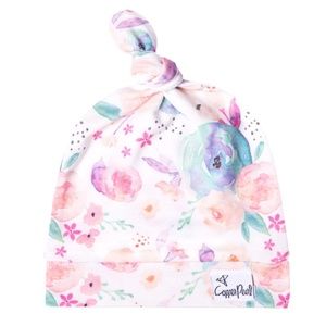 COPPER PEARL - TOP KNOT HAT - BLOOM - FOR BABY/NEWBORN + FREE MATCHING BLANKET